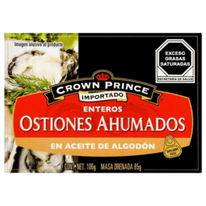 Ostiones Ahumados en Aceite de Algodón