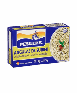 Angulas de Surimi al Ajillo en Aceite de Oliva