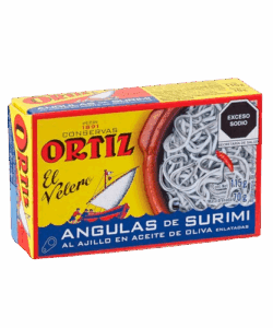 Angulas de Surimi al Ajillo en Aceite de Oliva Ortiz