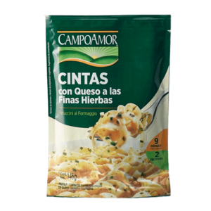 Cintas con Queso a las Finas Hierbas