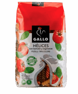 Hélices con Vegetales