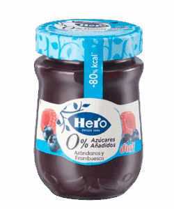 Mermelada de Arándano y Frambuesa Diet