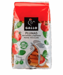 Plumas con Vegetales